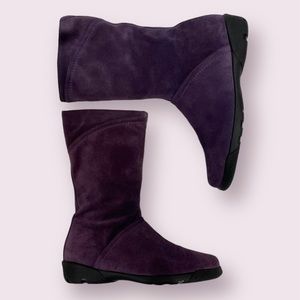 Suede Mid-calf Boots